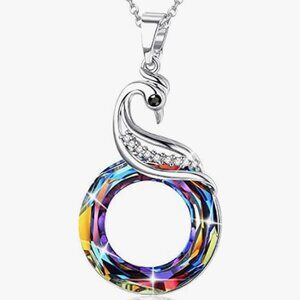 Rise From the Ashes Phoenix Necklace Made with Crystals from Austria